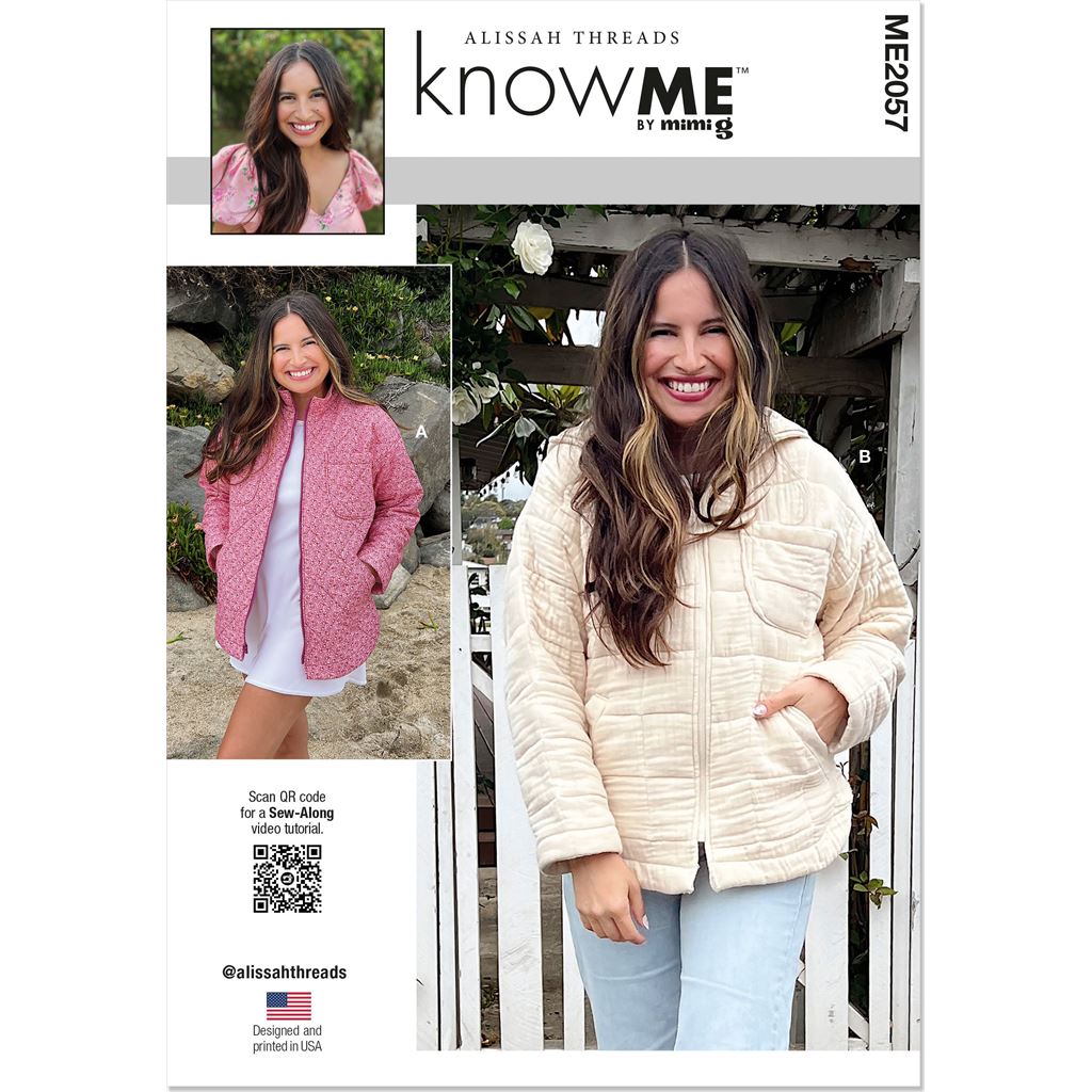 Know Me Pattern ME2057 Misses Jacket with Optional Hood by Alissah Threads 2057 Image 1 From Patternsandplains.com