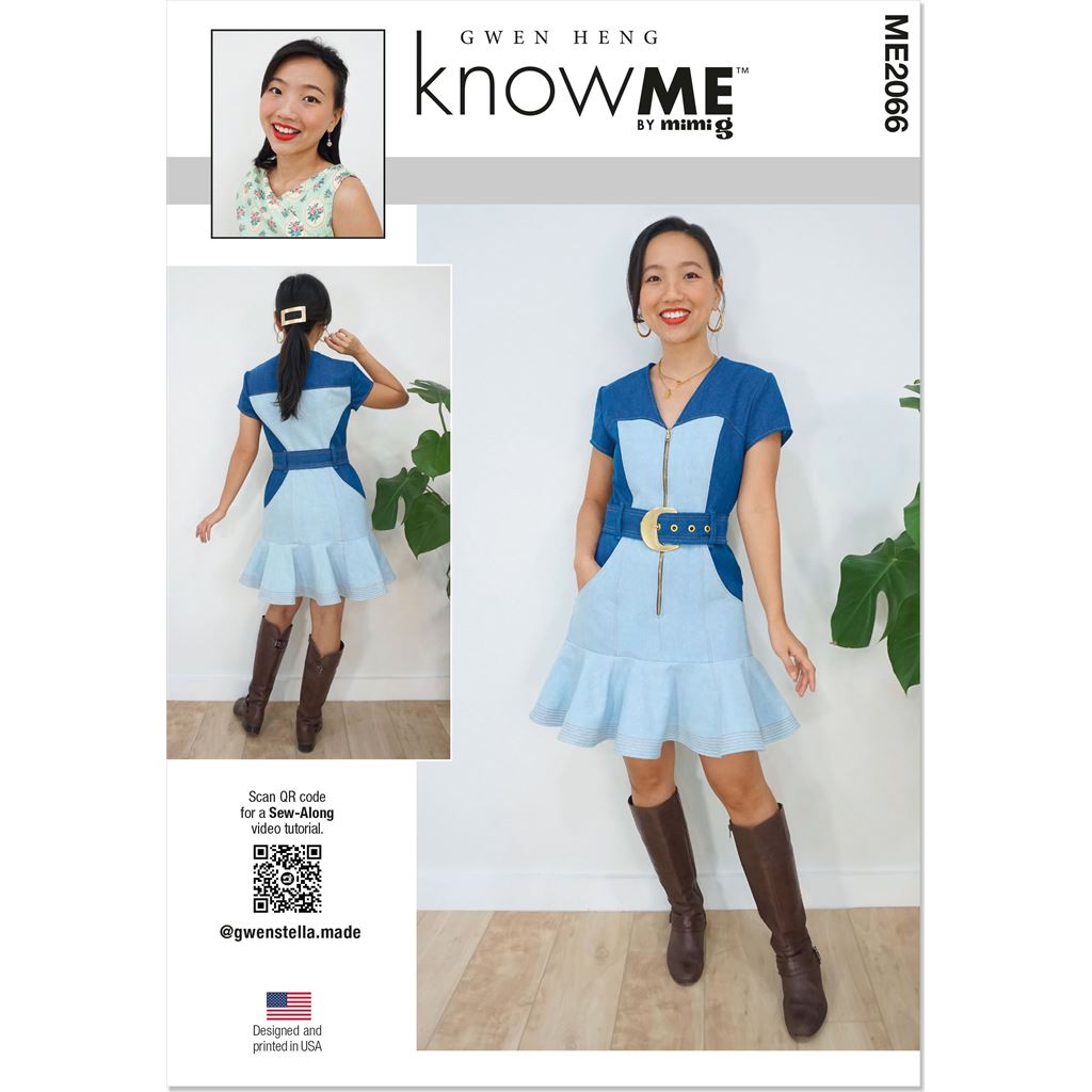 Know Me Pattern ME2066 Misses Dress by Gwen Heng 2066 Image 1 From Patternsandplains.com