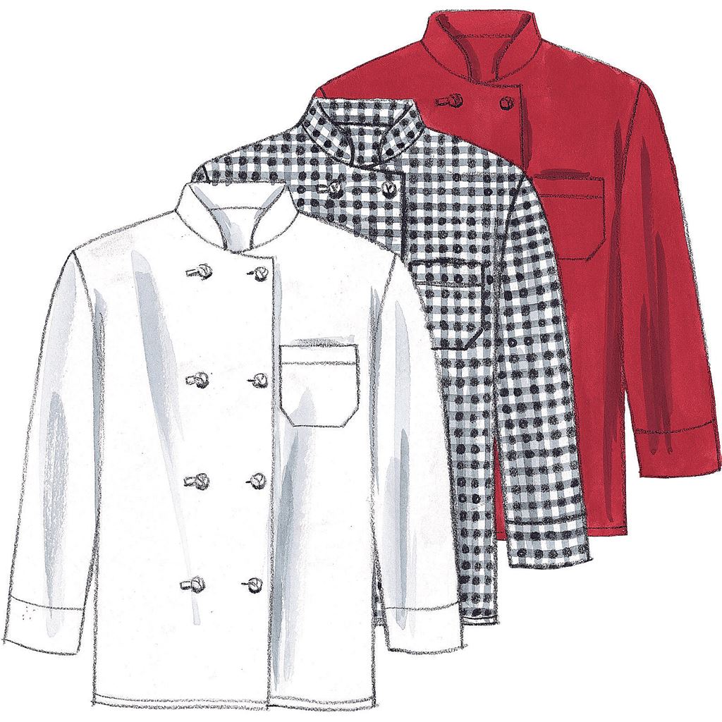 McCall's Pattern M2233 Misses and Mens Jacket Shirt Apron Pull On Pants Neckerchief and Hat 2233 Image 4 From Patternsandplains.com.jpg