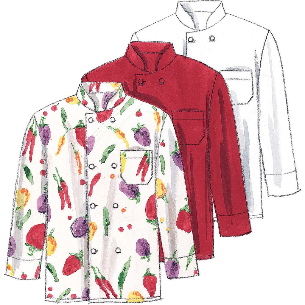 McCall's Pattern M2233 Misses and Mens Jacket Shirt Apron Pull On Pants Neckerchief and Hat 2233 Image 6 From Patternsandplains.com.jpg