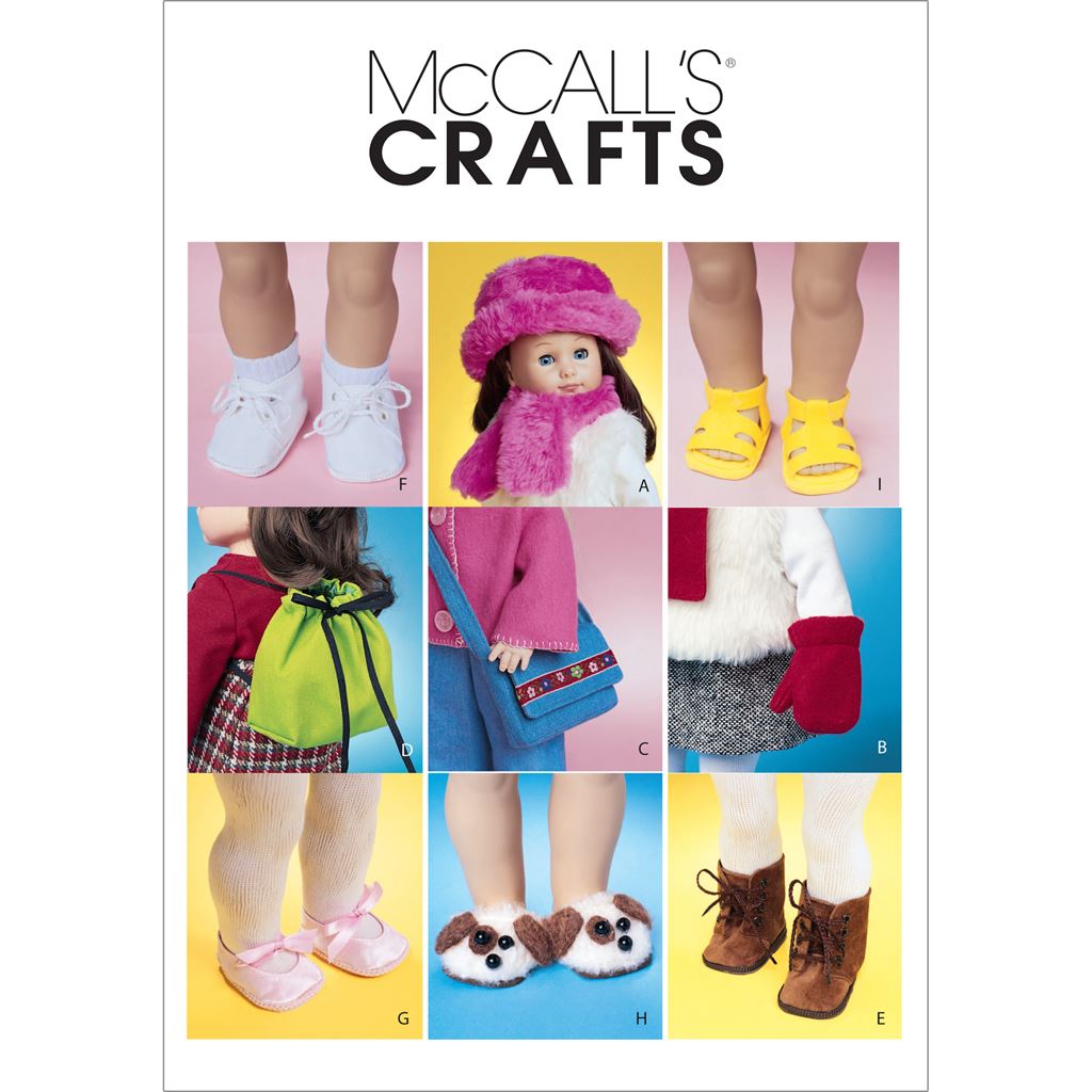 McCall's Pattern M3469 18 Doll Accessories 3469 Image 1 From Patternsandplains.com