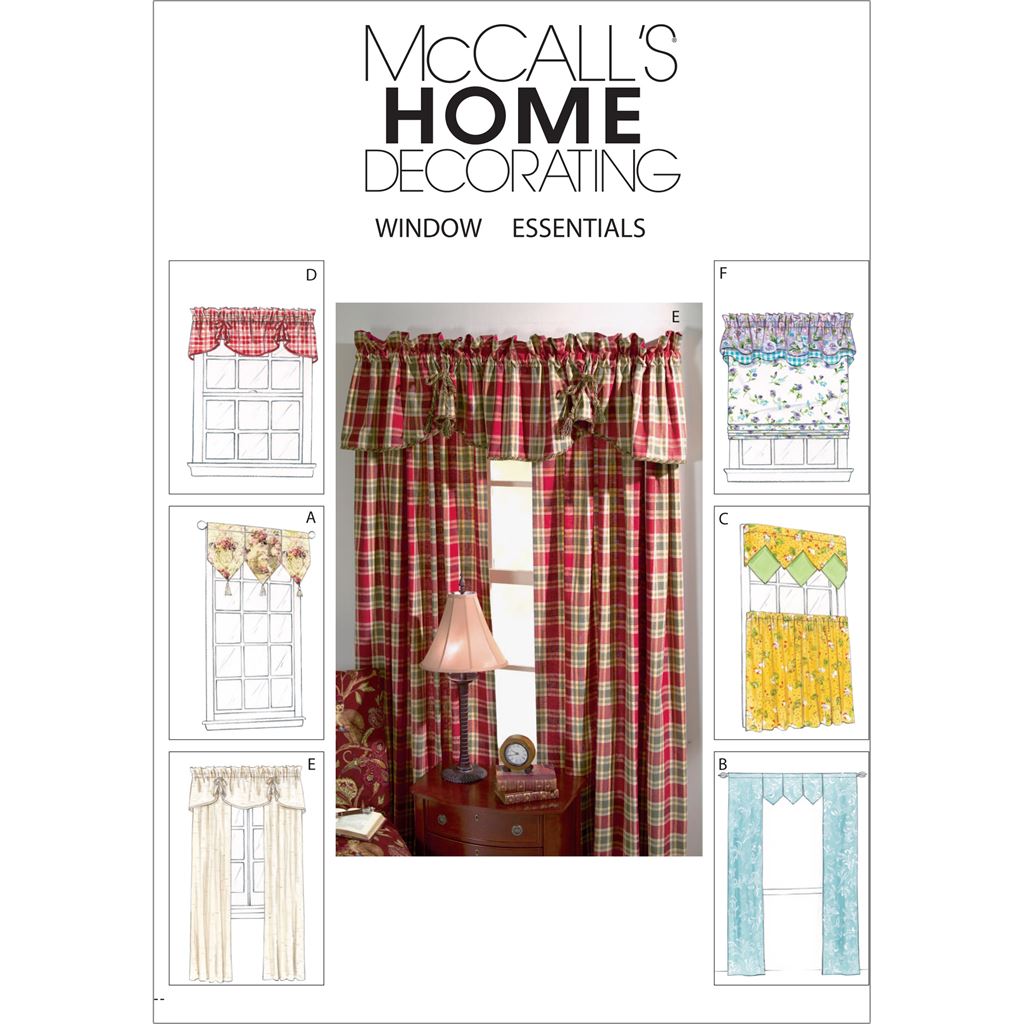 McCall's Pattern M4408 Window Essentials (Valances and Panels) 4408 Image 1 From Patternsandplains.com