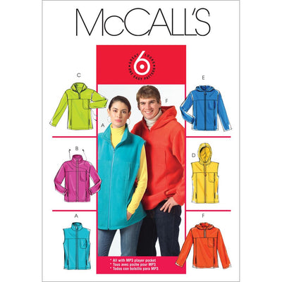 McCall's Pattern M5252 Misses Mens Unlined Vest and Jackets 5252 Image 1 From Patternsandplains.com
