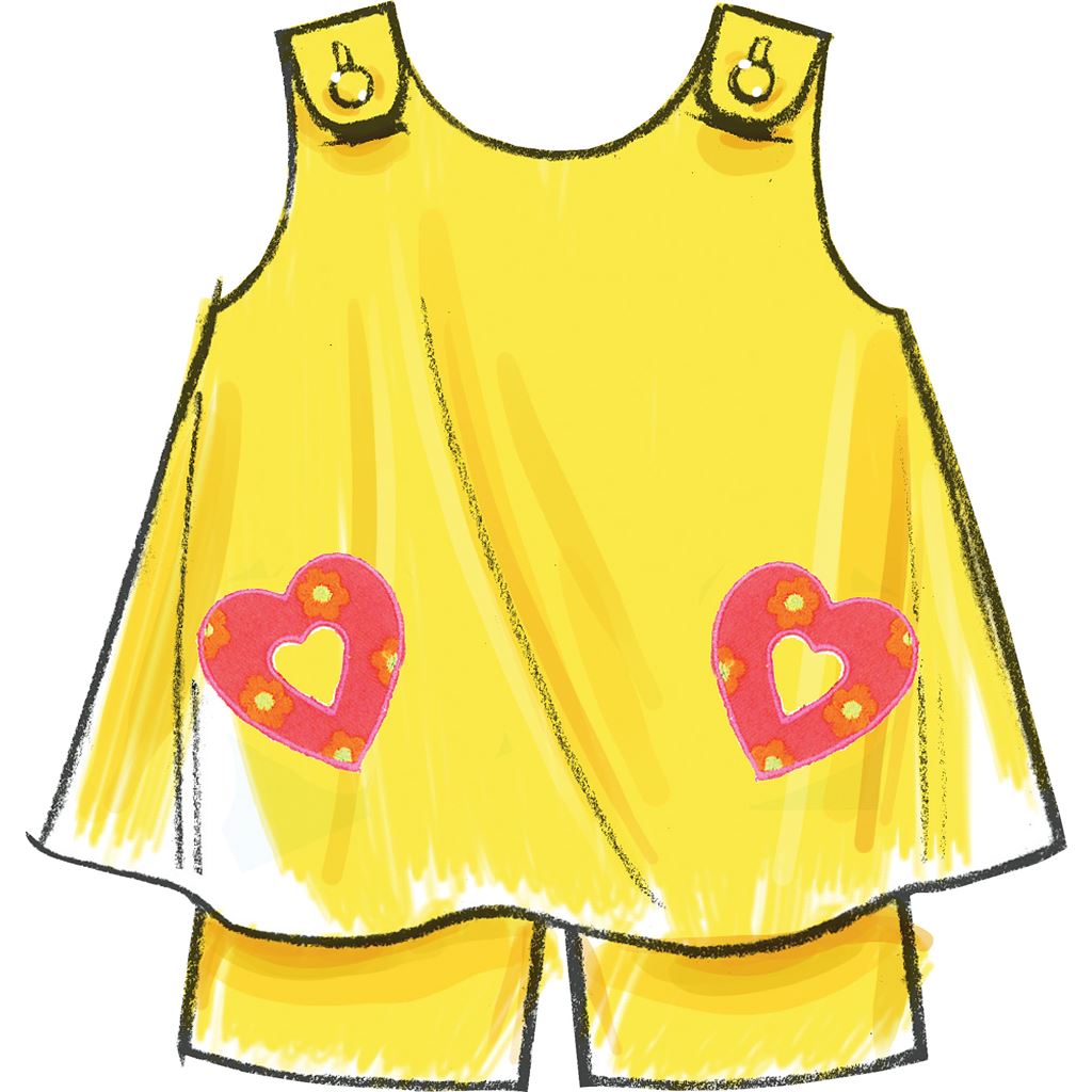 McCall's Pattern M5416 Toddlers Tops Dresses and Shorts 5416 Image 3 From Patternsandplains.com.jpg