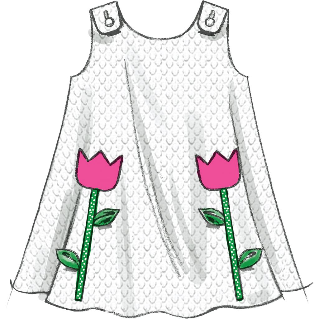 McCall's Pattern M5416 Toddlers Tops Dresses and Shorts 5416 Image 5 From Patternsandplains.com.jpg