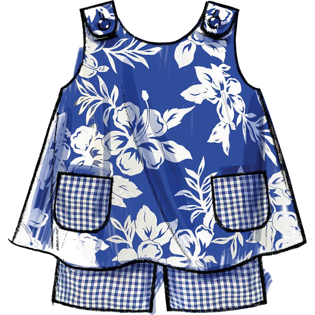 McCall's Pattern M5416 Toddlers Tops Dresses and Shorts 5416 Image 6 From Patternsandplains.com.jpg