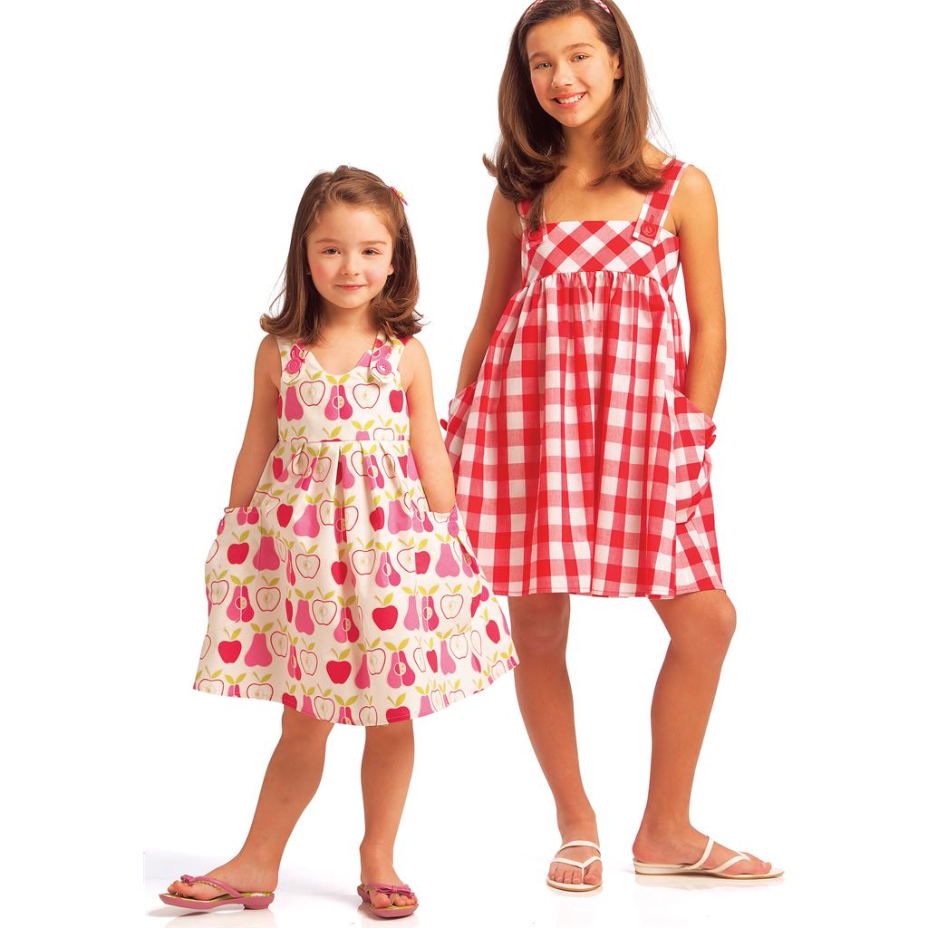 McCall's Pattern M5613 Childrens Girls Dresses 5613 Image 2 From Patternsandplains.com.jpg