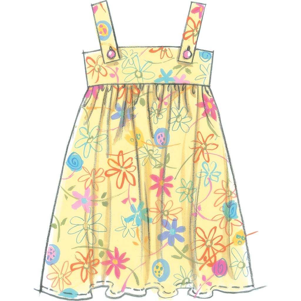 McCall's Pattern M5613 Childrens Girls Dresses 5613 Image 3 From Patternsandplains.com.jpg