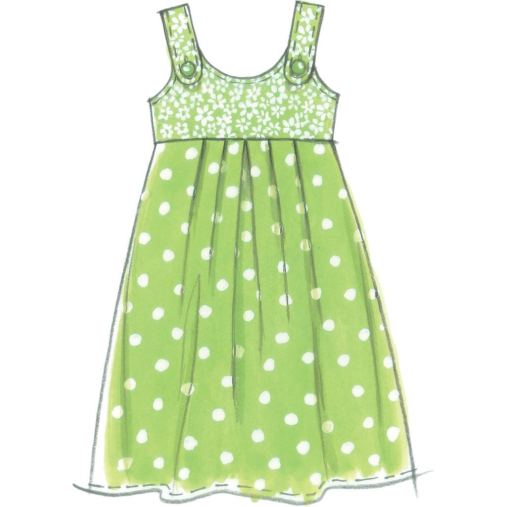 McCall's Pattern M5613 Childrens Girls Dresses 5613 Image 5 From Patternsandplains.com.jpg