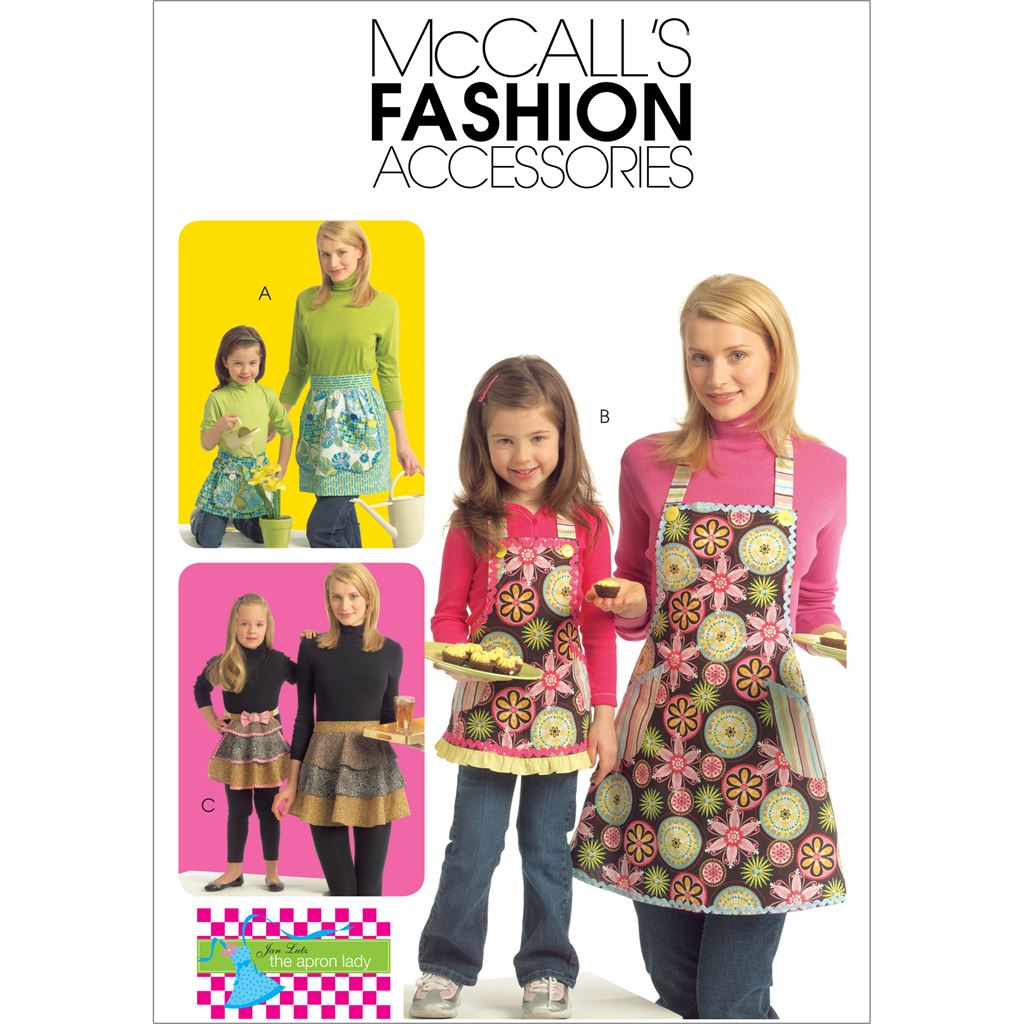 McCall's Pattern M5720 Misses Chldrens Girls Aprons 5720 Image 1 From Patternsandplains.com