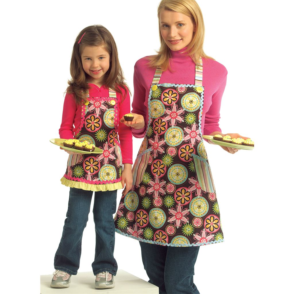 McCall's Pattern M5720 Misses Chldrens Girls Aprons 5720 Image 2 From Patternsandplains.com.jpg