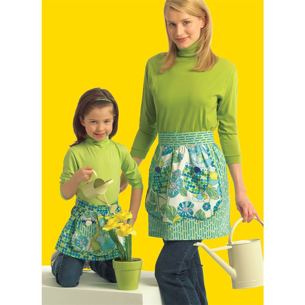 McCall's Pattern M5720 Misses Chldrens Girls Aprons 5720 Image 3 From Patternsandplains.com.jpg