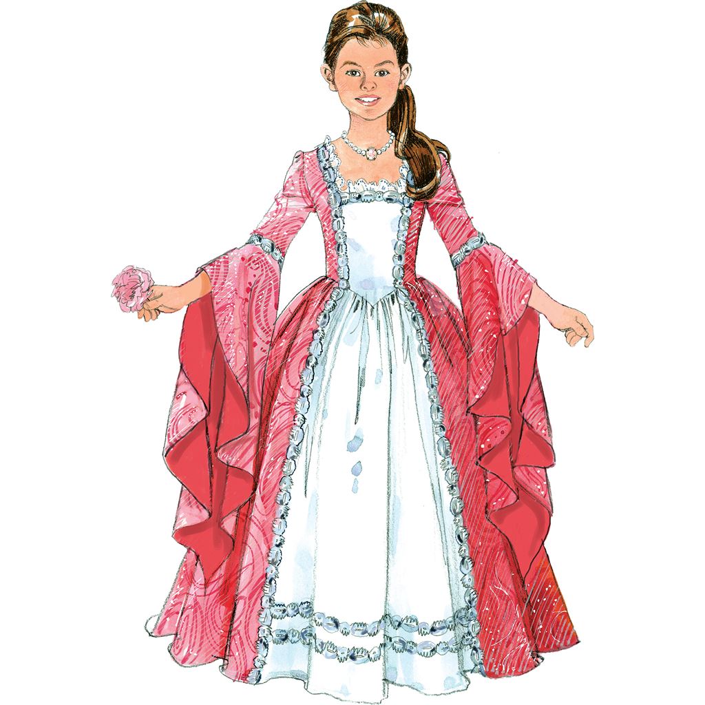 McCall's Pattern M5731 Misses Childrens Girls Princess Costumes 5731 Image 5 From Patternsandplains.com.jpg