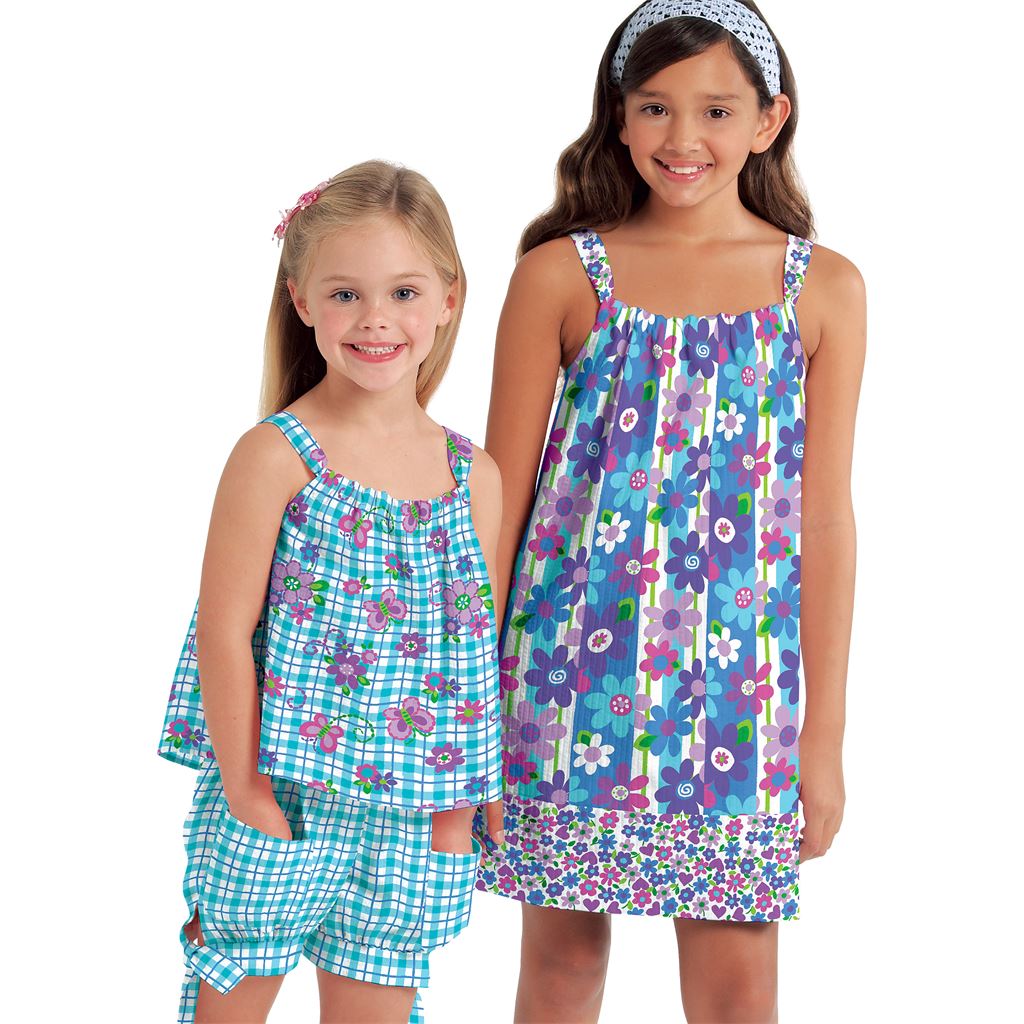 McCall's Pattern M5797 Childrens Girls Tops Dresses Shorts and Pants 5797 Image 2 From Patternsandplains.com.jpg