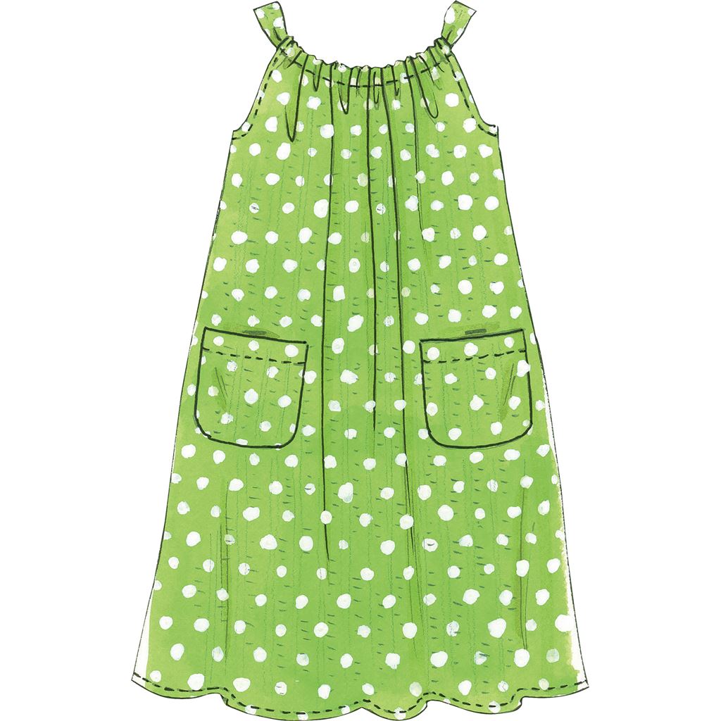 McCall's Pattern M5797 Childrens Girls Tops Dresses Shorts and Pants 5797 Image 6 From Patternsandplains.com.jpg