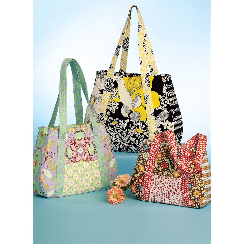 McCall's Pattern M5822 Tote Bag In 3 Sizes 5822 Image 2 From Patternsandplains.com.jpg