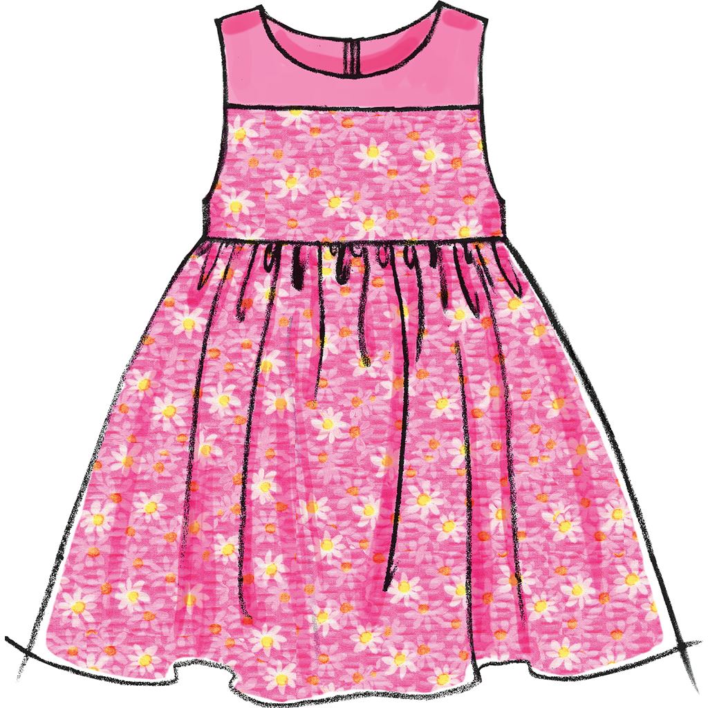 McCall's Pattern M6015 Infants Lined Dresses Panties And Headband 6015 Image 3 From Patternsandplains.com.jpg