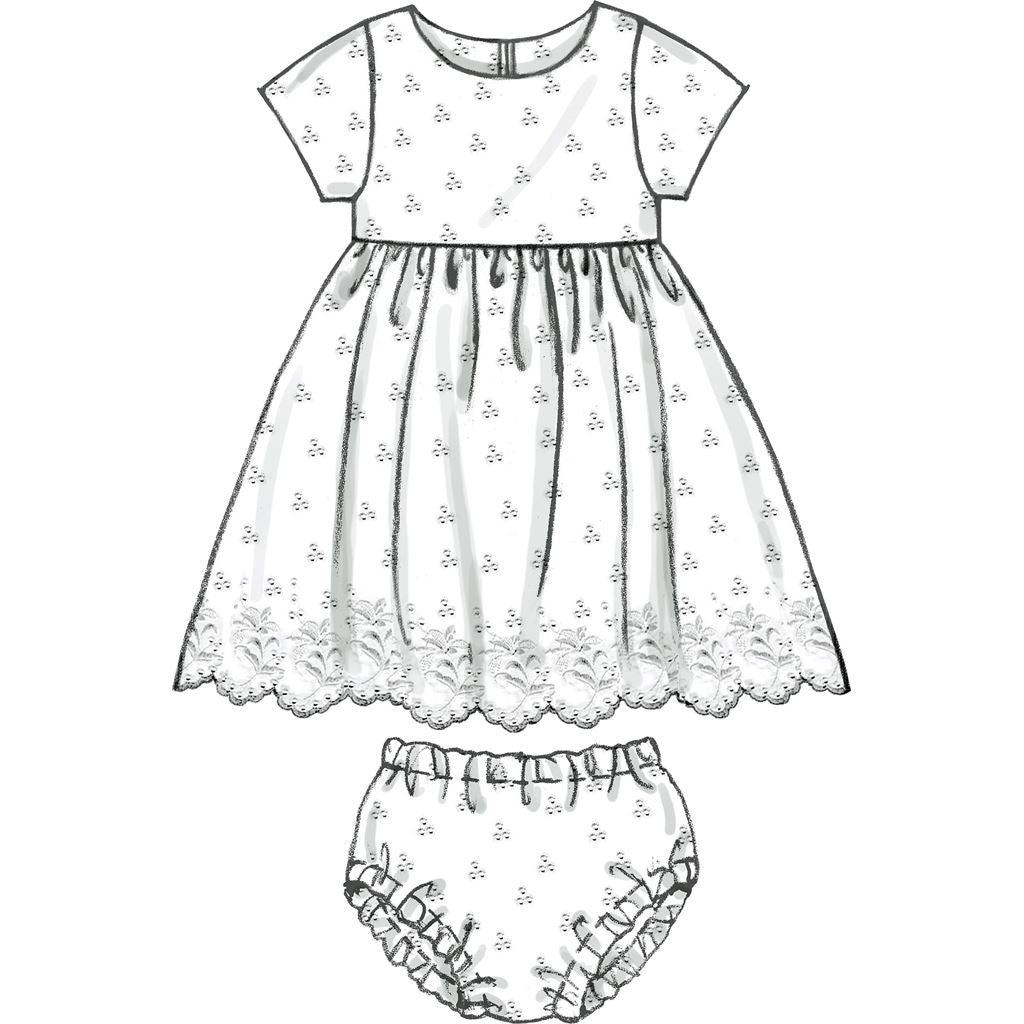 McCall's Pattern M6015 Infants' Lined Dresses, Panties And Headband ...