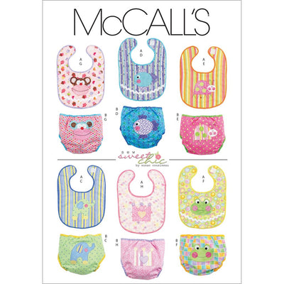 McCall's Pattern M6108 Infants Bibs and Diaper Covers 6108 Image 1 From Patternsandplains.com