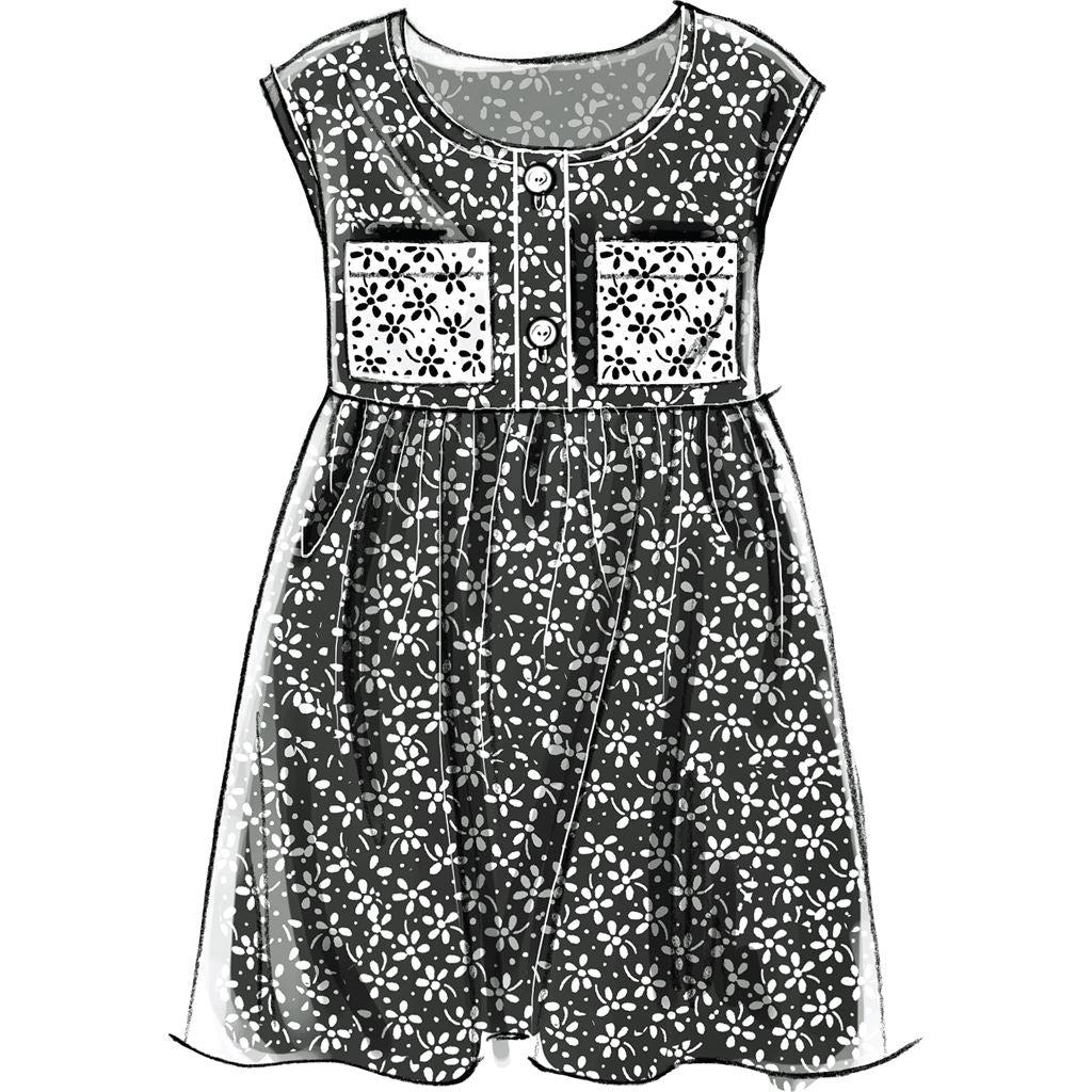 McCall's Pattern M6275 Girls Girls Plus Dresses Scarf and Leggings 6275 Image 4 From Patternsandplains.com.jpg