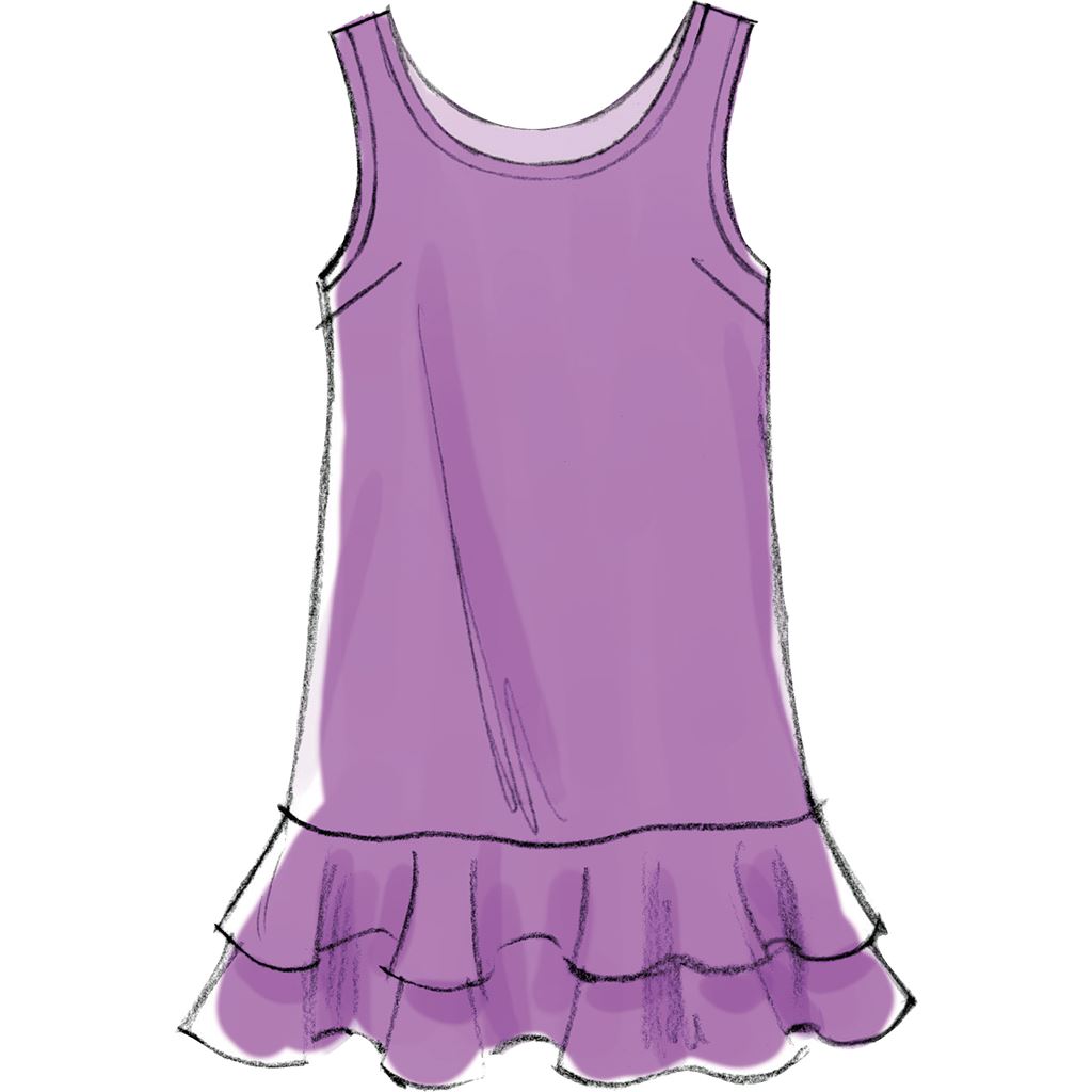 McCall's Pattern M6275 Girls Girls Plus Dresses Scarf and Leggings 6275 Image 5 From Patternsandplains.com.jpg