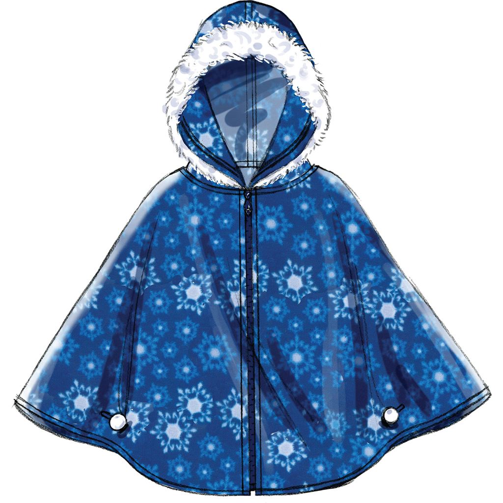 McCall's Pattern M6431 Childrens Girls Ponchos 6431 Image 12 From Patternsandplains.com.jpg