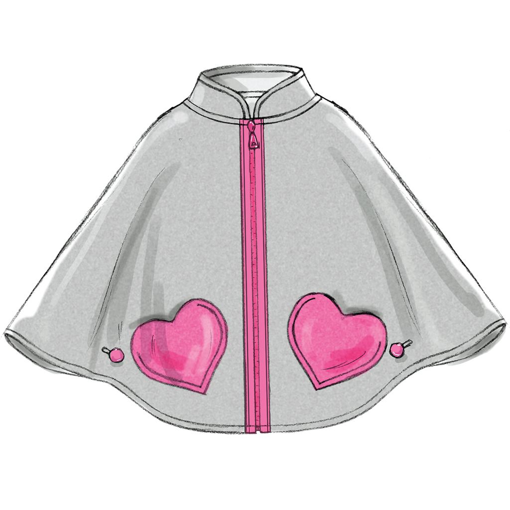 McCall's Pattern M6431 Childrens Girls Ponchos 6431 Image 14 From Patternsandplains.com.jpg