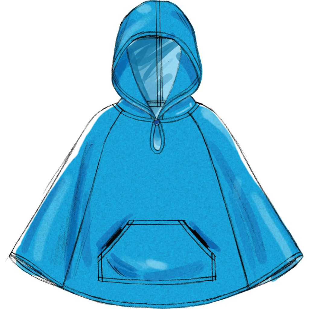 McCall's Pattern M6431 Childrens Girls Ponchos 6431 Image 15 From Patternsandplains.com.jpg