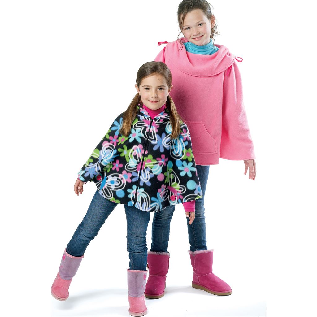 McCall's Pattern M6431 Childrens Girls Ponchos 6431 Image 3 From Patternsandplains.com.jpg