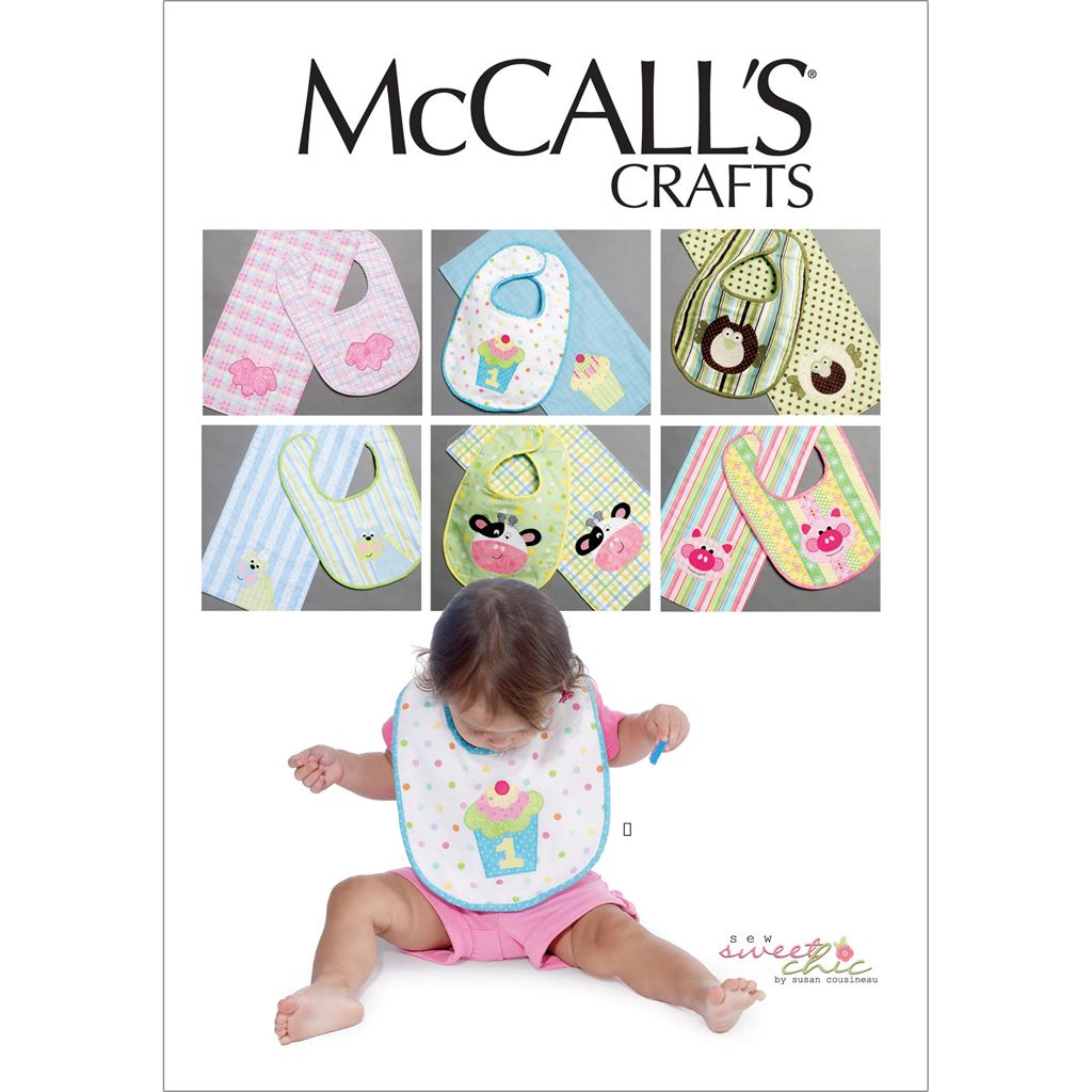 McCall's Pattern M6478 Bibs and Burp Cloths 6478 Image 1 From Patternsandplains.com