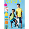 McCall's Pattern M6548 Childrens Boys Shirt Top and Shorts 6548 Image 1 From Patternsandplains.com