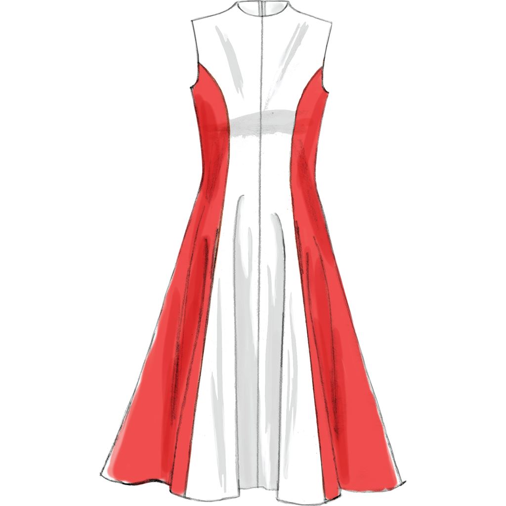 McCall's Pattern M6741 Misses Womens Petite Lined Dresses 6741 Image 5 From Patternsandplains.com.jpg