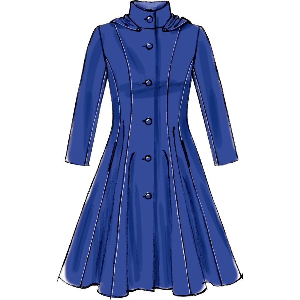 McCall's Pattern M6800 Misses Miss Petite Lined Coats Belt and Detachable Collar and Hood 6800 Image 5 From Patternsandplains.com.jpg
