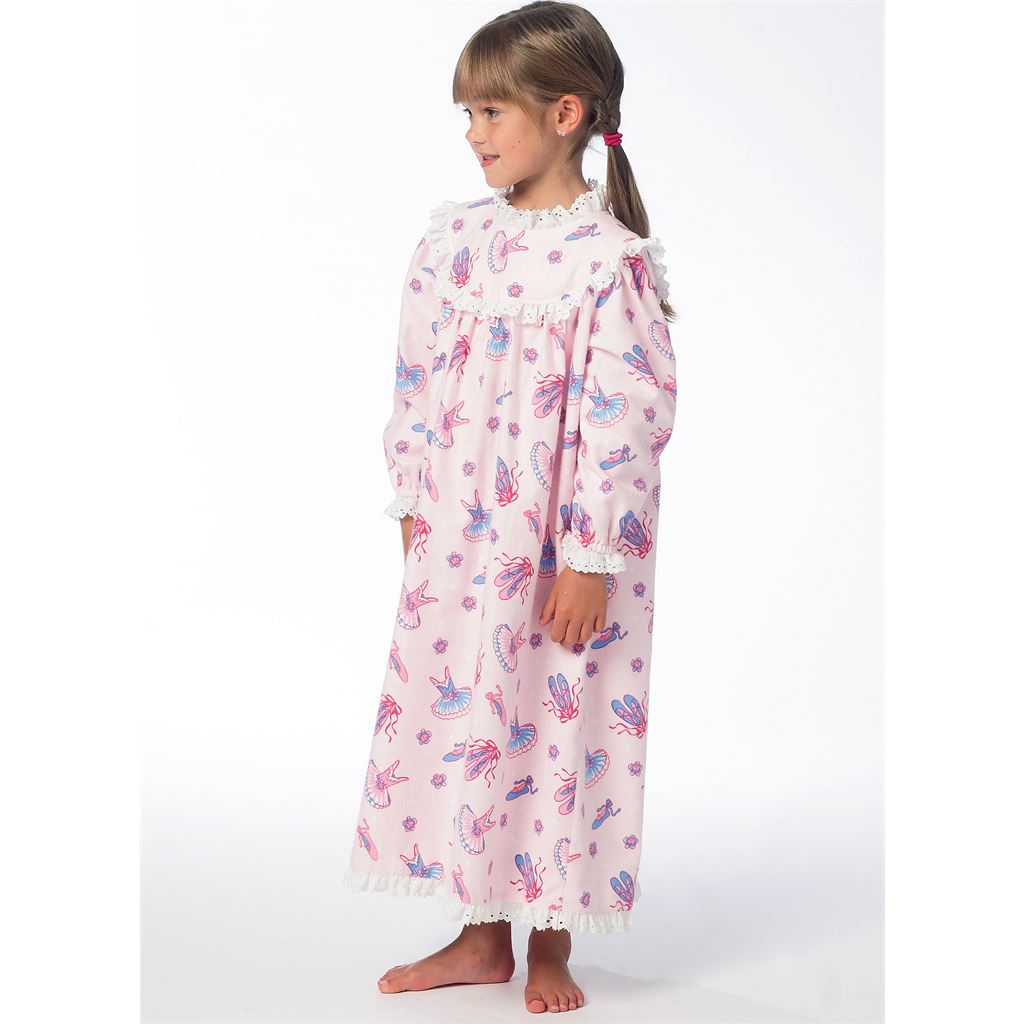 McCall's Pattern M6831 Childrens Girls Tops Gowns Short and Pants 6831 Image 4 From Patternsandplains.com.jpg