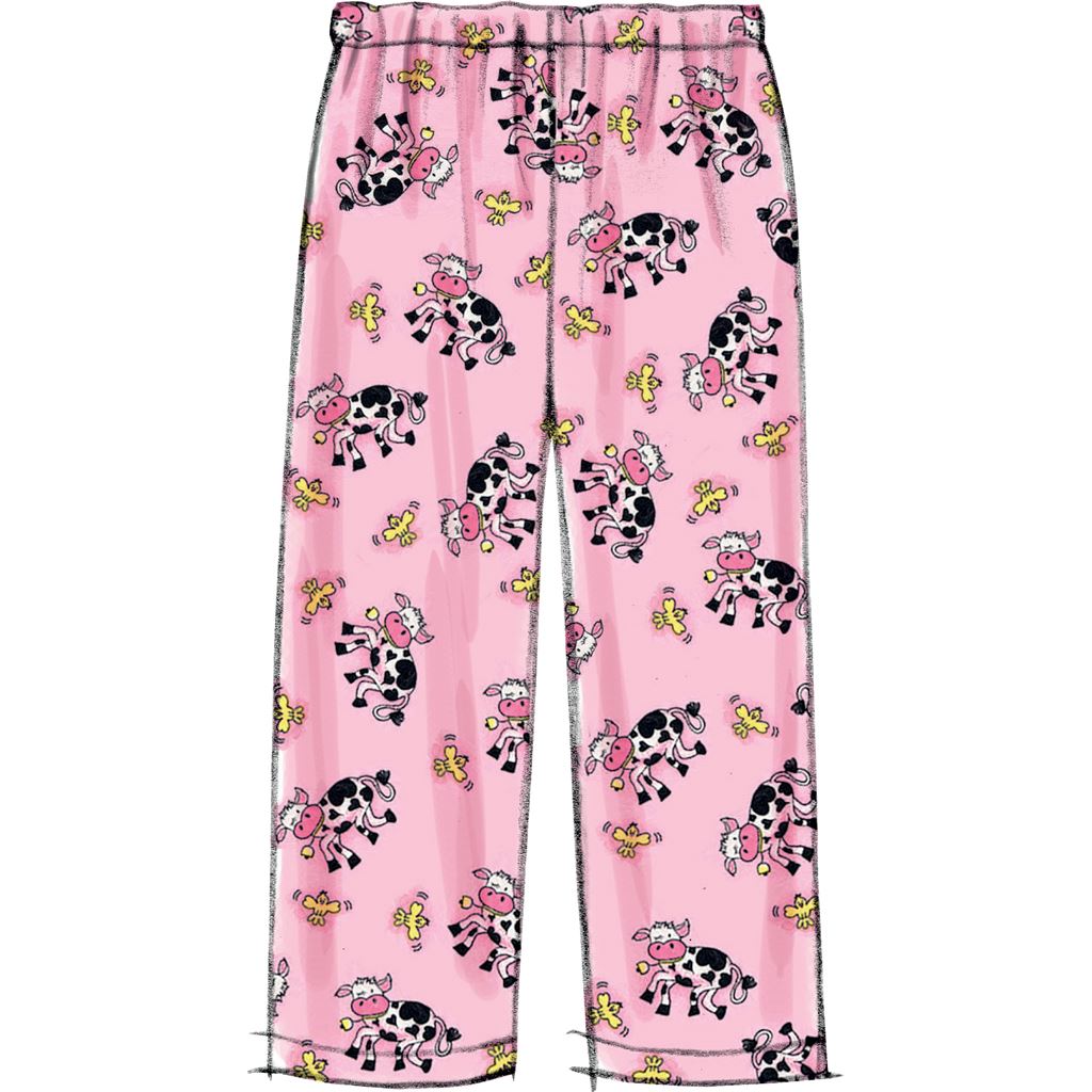 McCall's Pattern M6831 Childrens Girls Tops Gowns Short and Pants 6831 Image 8 From Patternsandplains.com.jpg