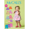McCall's Pattern M6912 Infants Reversible Top Dresses; Bloomers and Pants 6912 Image 1 From Patternsandplains.com