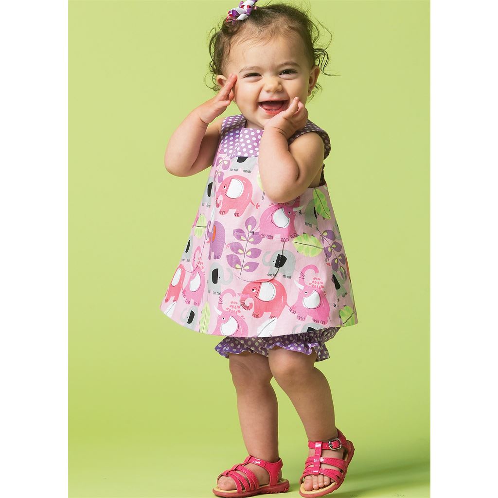 McCall's Pattern M6912 Infants Reversible Top Dresses; Bloomers and Pants 6912 Image 2 From Patternsandplains.com.jpg