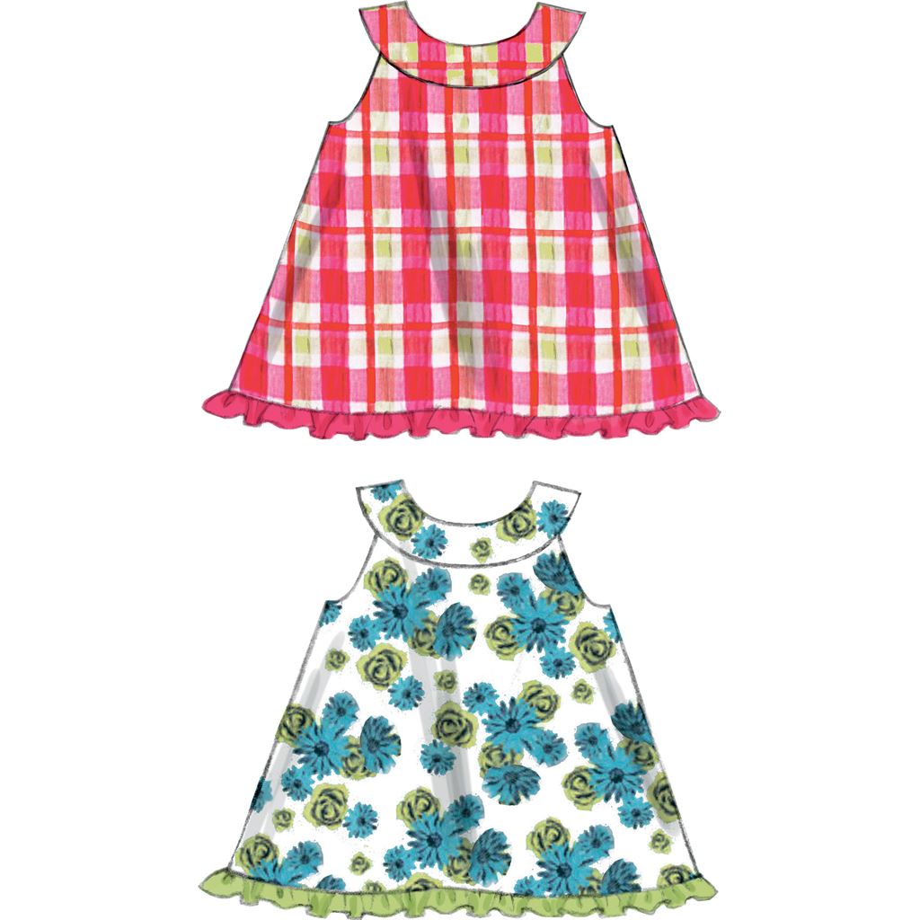 McCall's Pattern M6912 Infants Reversible Top Dresses; Bloomers and Pants 6912 Image 6 From Patternsandplains.com.jpg