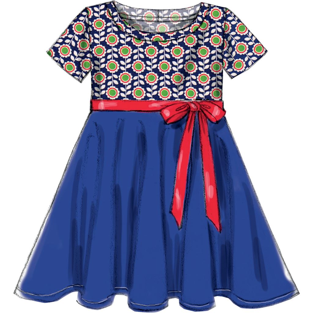 McCall's Pattern M6915 Chidrens Girls Dresses 6915 Image 6 From Patternsandplains.com.jpg