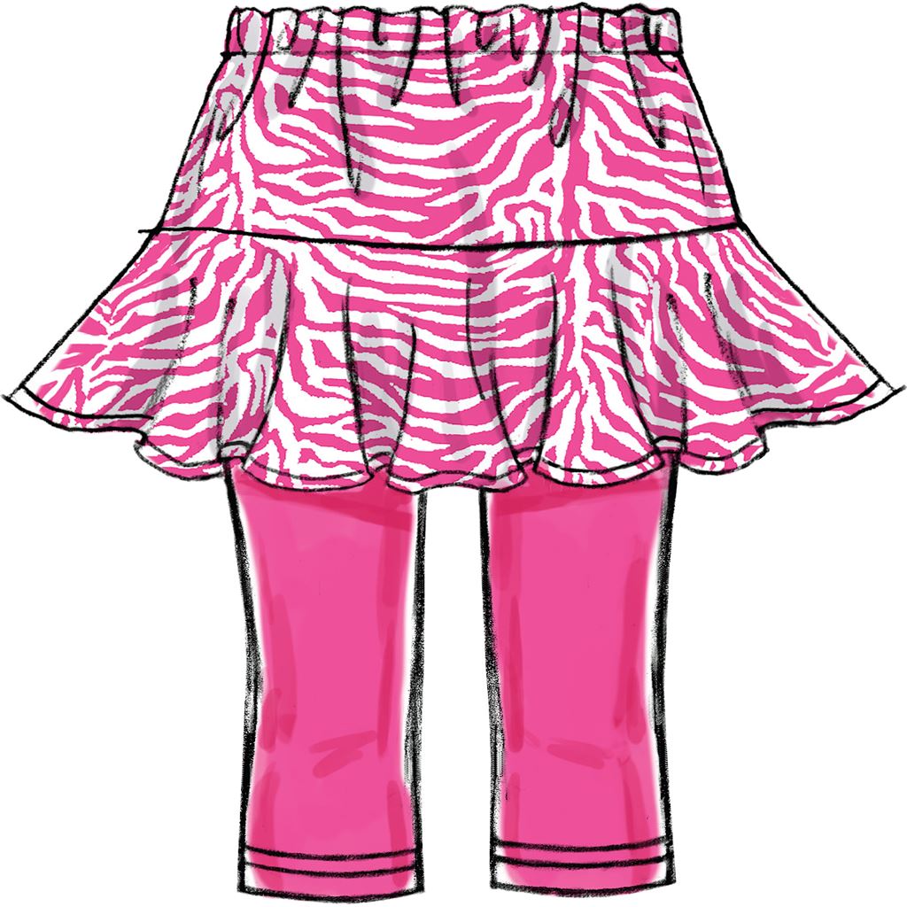 McCall's Pattern M6918 Childrens Girls Skorts 6918 Image 6 From Patternsandplains.com.jpg
