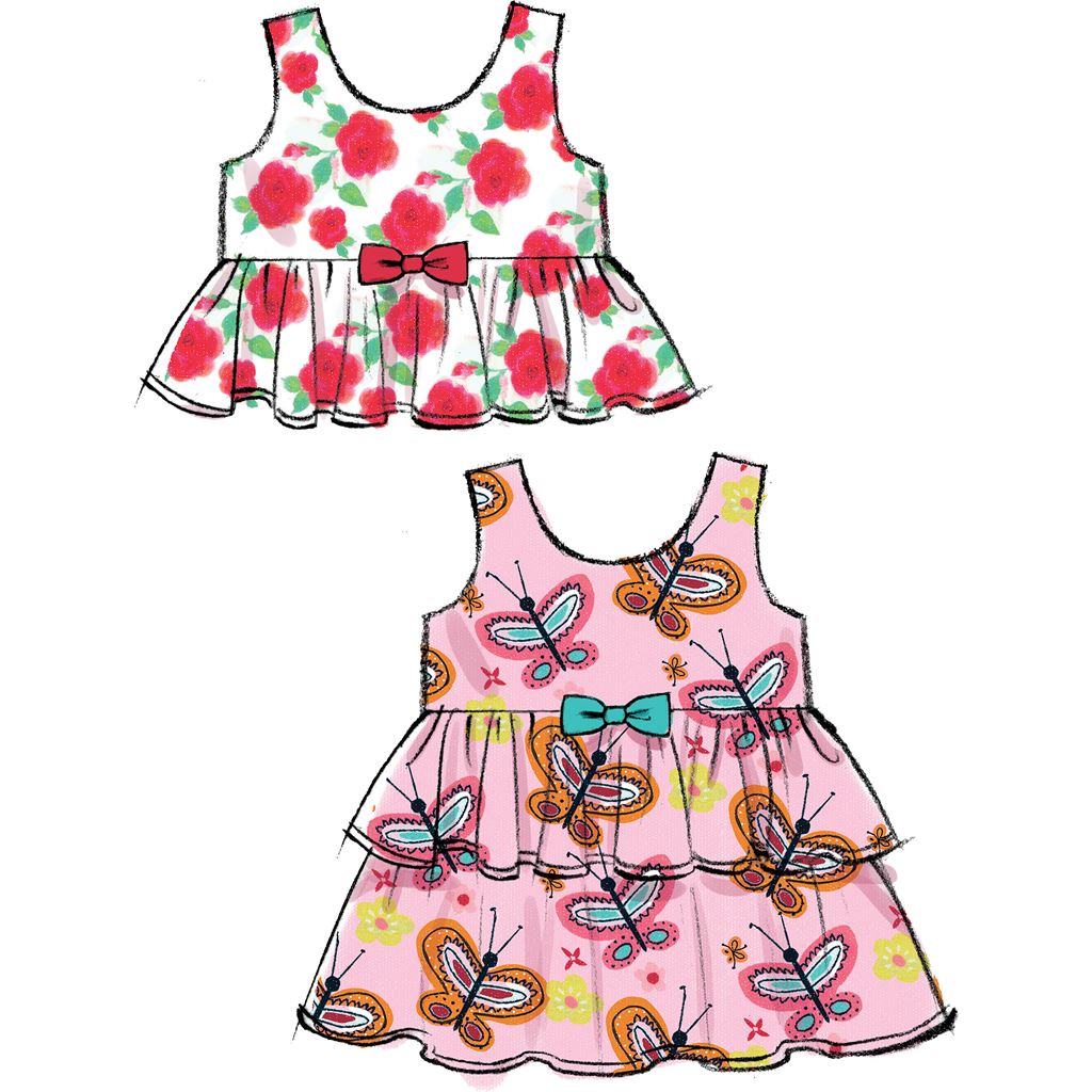 McCall's Pattern M6944 Toddlers Top Dresses Rompers and Panties 6944 Image 5 From Patternsandplains.com.jpg