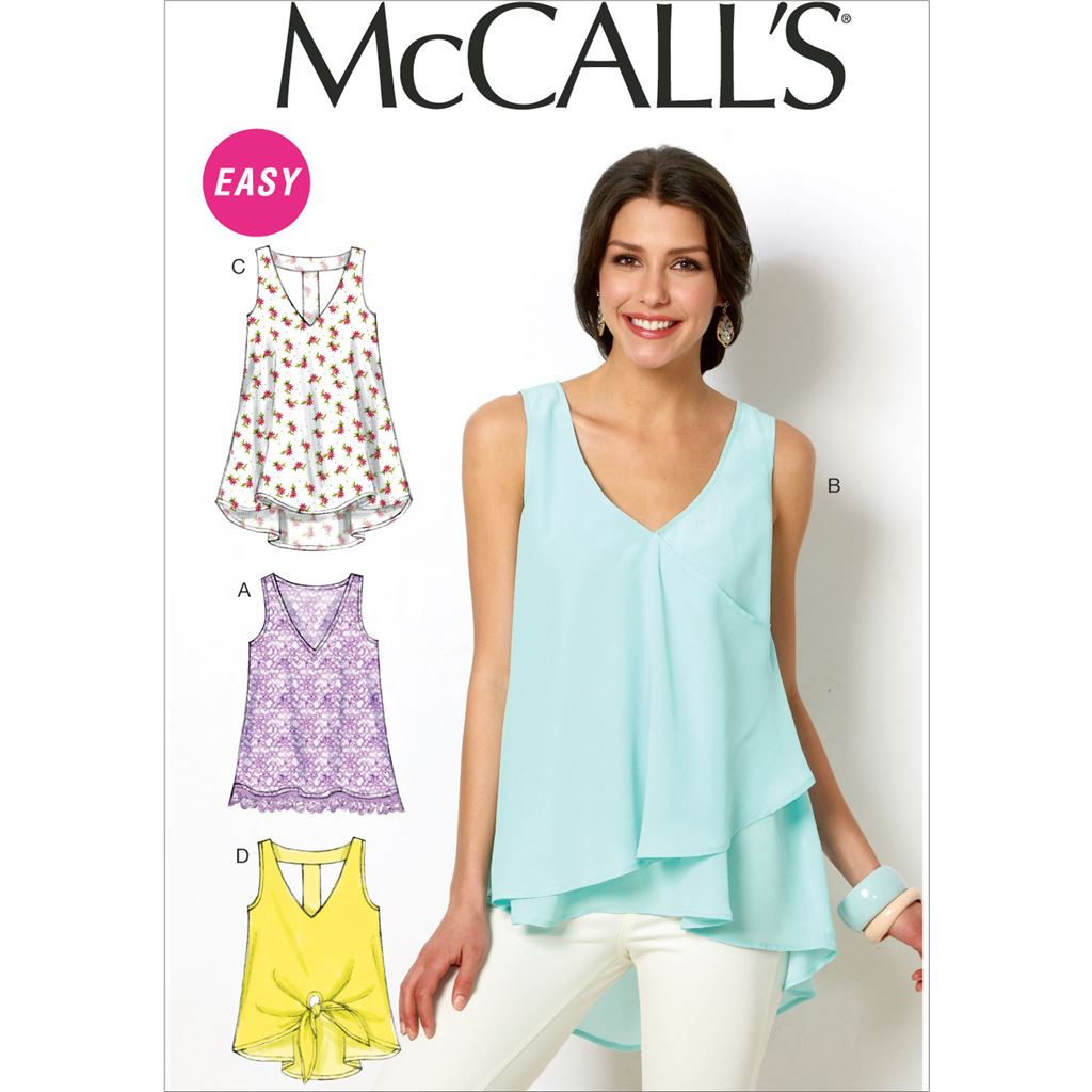McCall's Pattern M6960 Misses Tops and Tunics 6960 Image 1 From Patternsandplains.com
