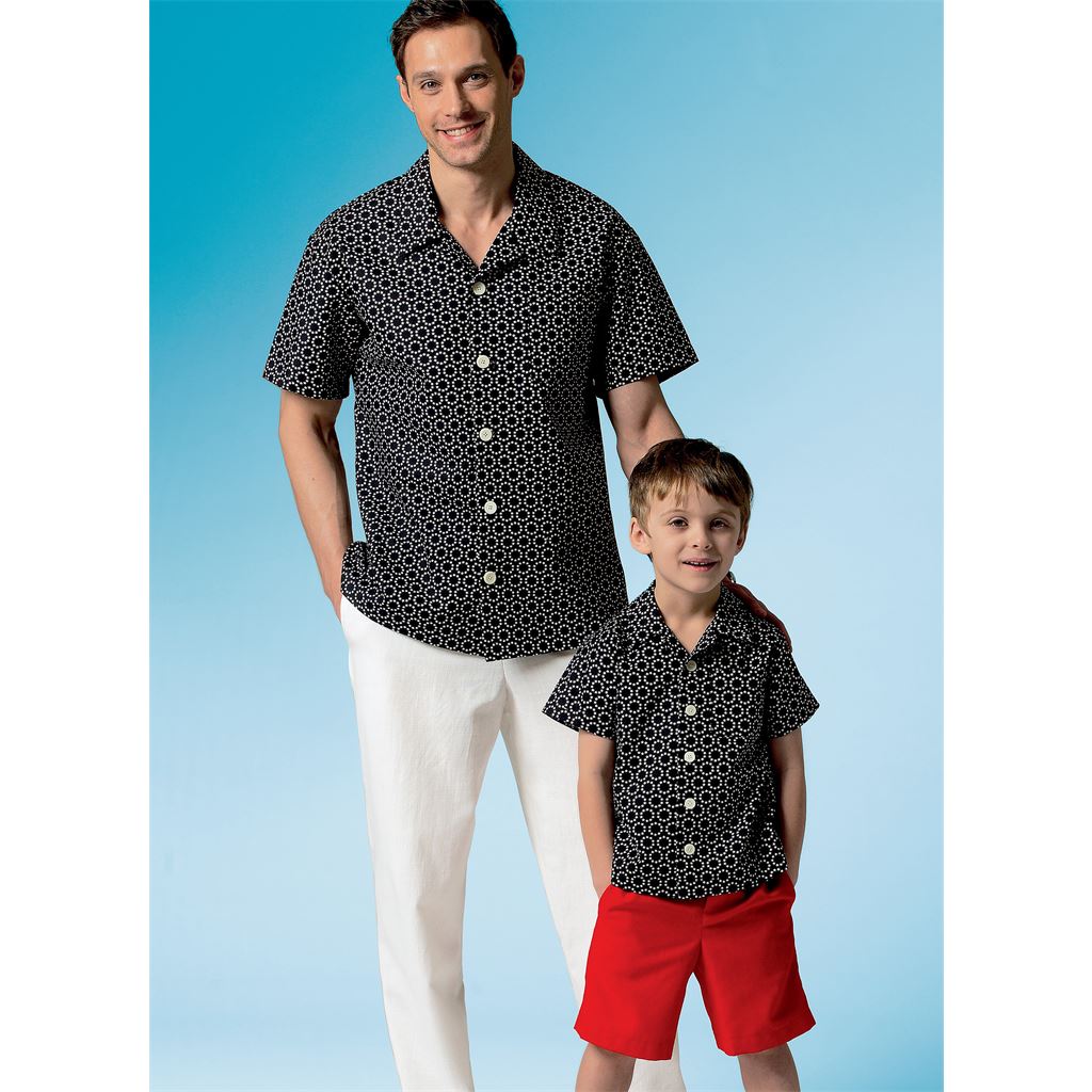 McCall's Pattern M6972 Mens Boys Shirt Shorts and Pants 6972 Image 3 From Patternsandplains.com.jpg
