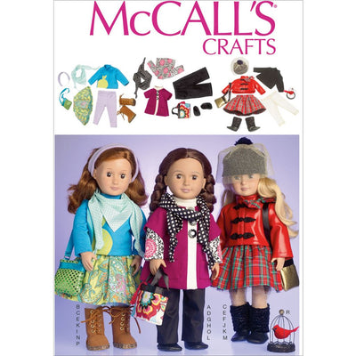 McCall's Pattern M7006 Clothes For 18 Doll 7006 Image 1 From Patternsandplains.com