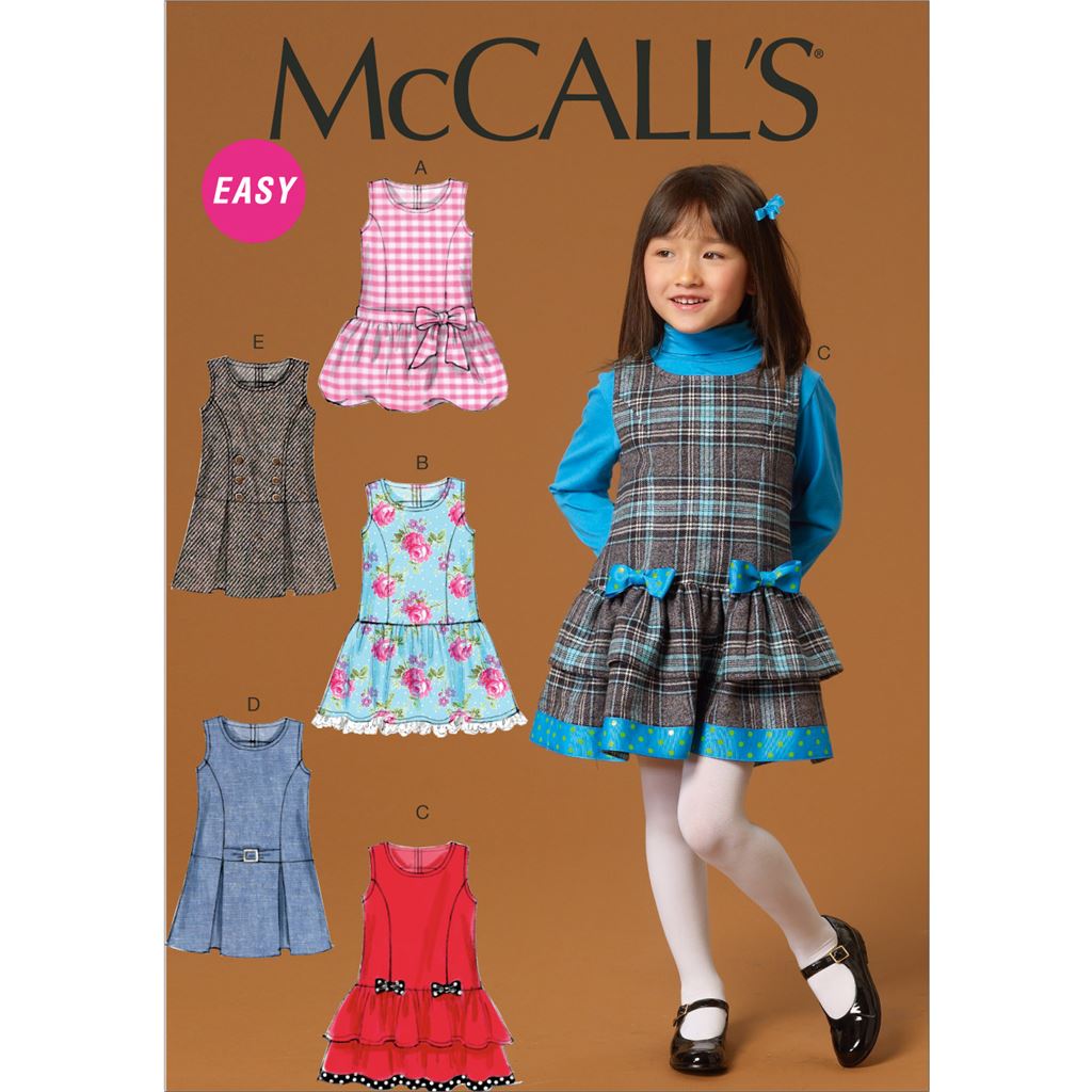 McCall's Pattern M7008 Childrens Girls Jumpers 7008 Image 1 From Patternsandplains.com