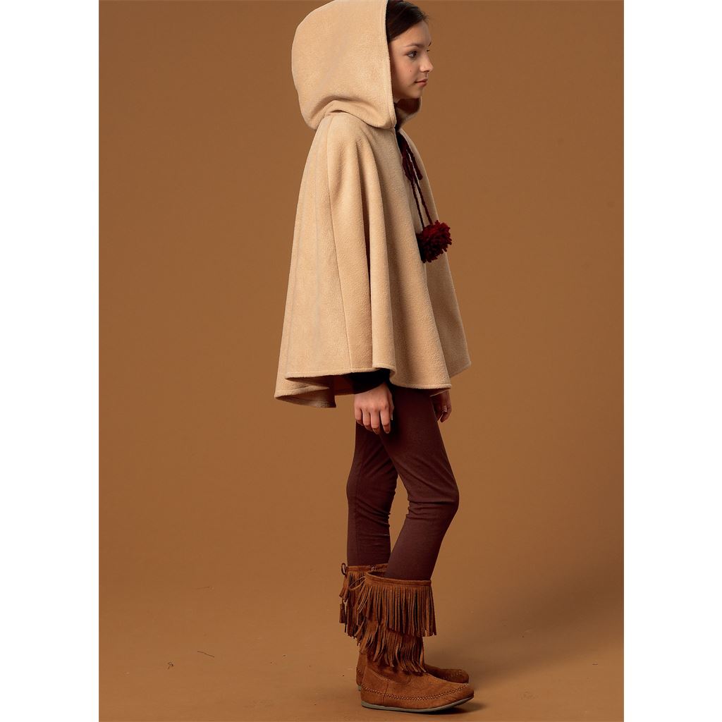 McCall's Pattern M7012 Childrens Girls Ponchos Hat and Scarf 7012 Image 6 From Patternsandplains.com.jpg