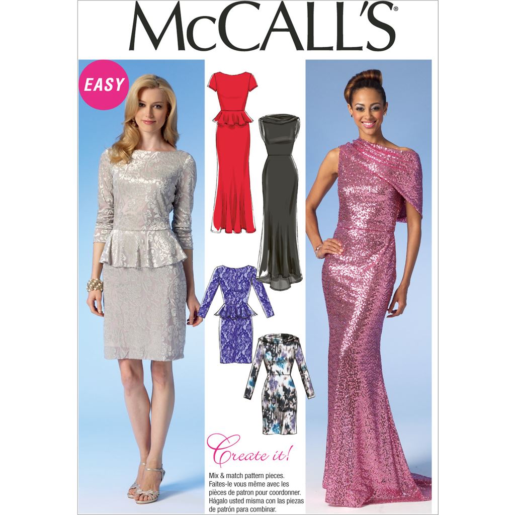 McCall's 8062 #IslaMcCalls - Misses' Straight, Handkerchief, or High-Low  Hem Dresses