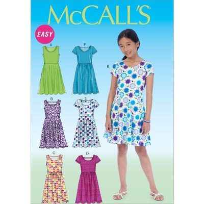 McCall's Pattern M7079 Girls Girls Plus Dresses 7079 Image 1 From Patternsandplains.com