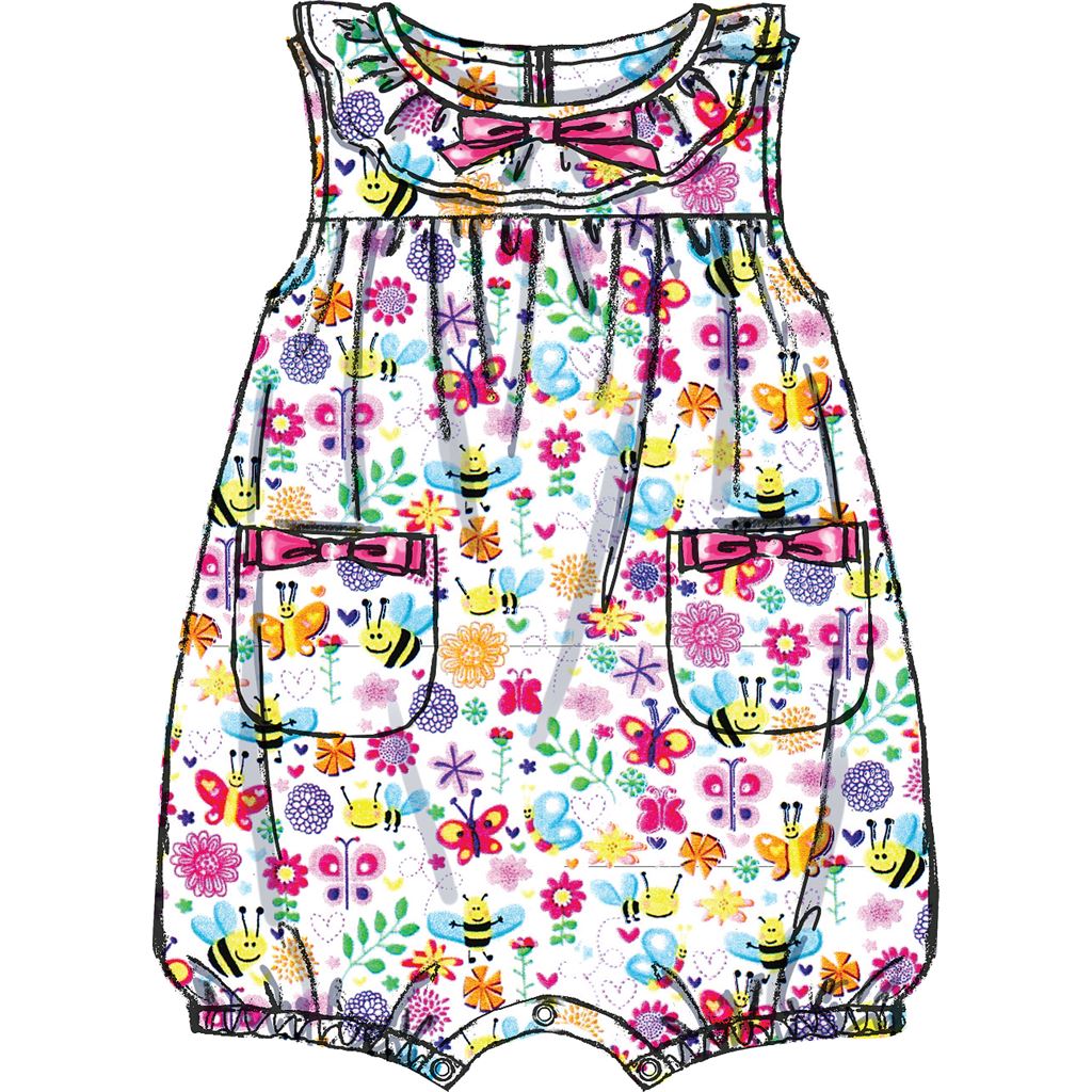 McCall's Pattern M7107 Infants Rompers 7107 Image 3 From Patternsandplains.com.jpg