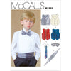 McCall's Pattern M7223 Childrens Boys Lined Vests Cummerbund Bow Tie and Necktie 7223 Image 1 From Patternsandplains.com